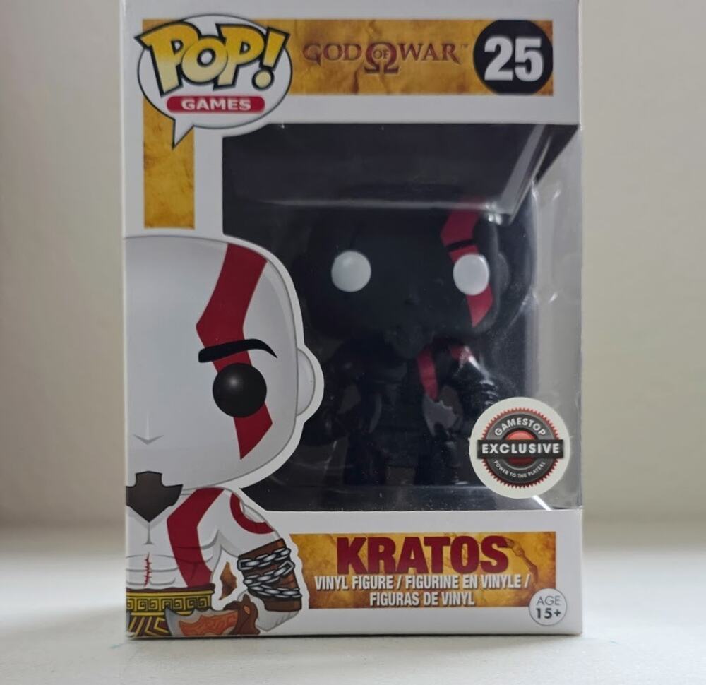 Funko POP! God of War Kratos Black #25 EB Games Exclusive Vinyl Figure
